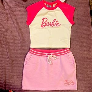 Two piece Barbie x forever 21 outfit